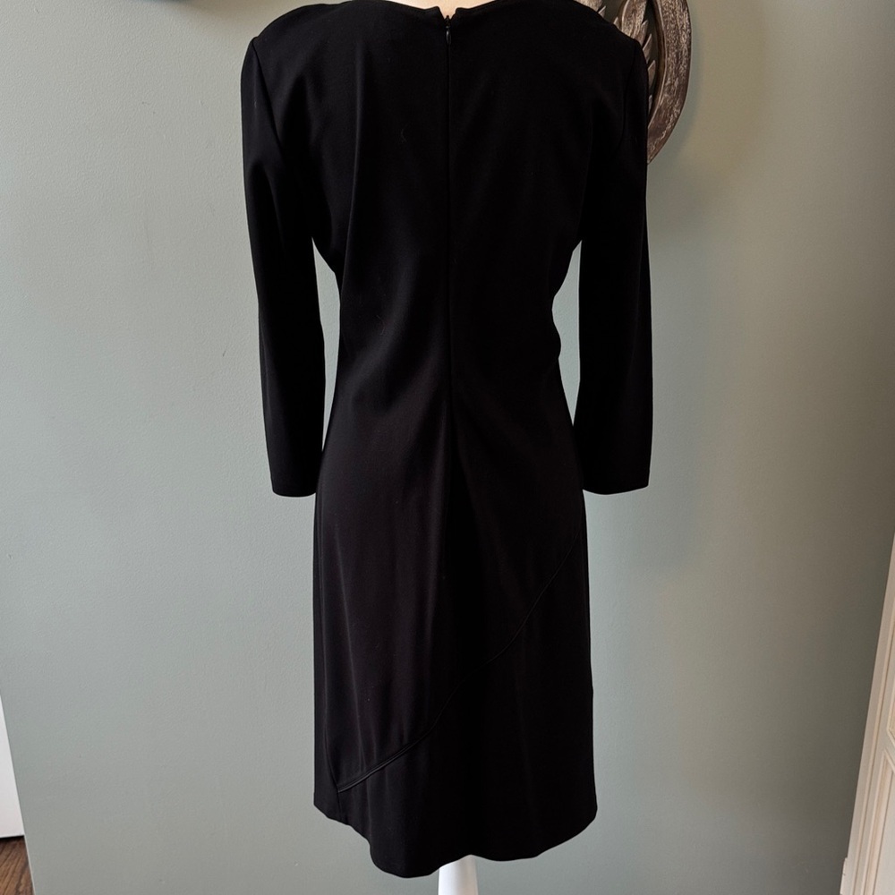 Armani Collezioni Classic Black  3/4 Long Sleeve Dress - Picture 6 of 9